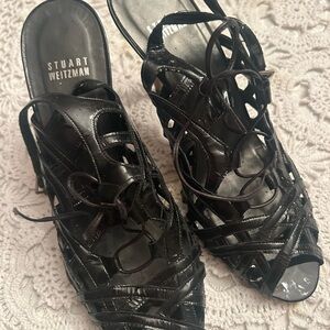 Stuart Weitzman Black High Heel Sandals